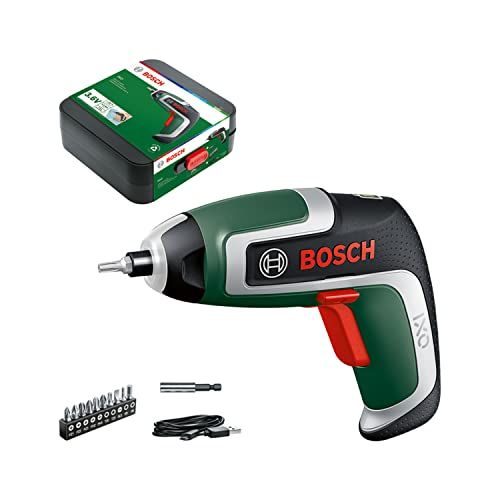 Bosch Home and Garden AAtornillador a batería compacto IXO, 7.ª generación, 3,6 V, 2,0 Ah, 5,5 Nm, con cable micro USB, compatible con los accesorios de la colección IXO, atornilla hasta 190 tornillos